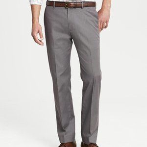 Banana Republic Tailored Slim Fit Non-Iron Cotton Dress Pant 36/34 Grey Heather
